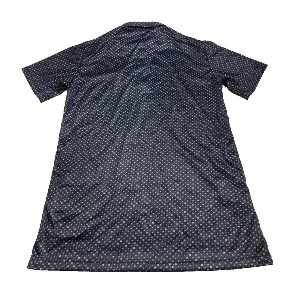 NWT Collars & Co. Men’s S Los Cabos Blue Star Dress Collar Polo Shirt Semi Sprea - Picture 5 of 9